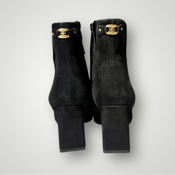 🌻NEW w/tag Sam Edelman Saige Black Suede Ankle Bootie Pointed Toe Heel Size 7.5 - Picture 4 of 11
